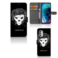 Telefoonhoesje met Naam Motorola Moto G51 5G Skull Hair