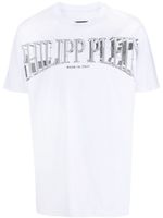 Philipp Plein t-shirt en coton à logo imprimé - Blanc