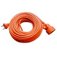 plast-rol 5902273410744 verlengkabel 1-voudig, 10 m, Omy 2 x 1, oranje