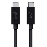 Belkin 1 m 3.1 USB-C mannelijke naar USB-C mannelijke kabel (10 Gbps, 4k, 100 W/5 A PD, USB-IF gecertificeerd, compatibel met MacBook, MacBook Pro) - zwart