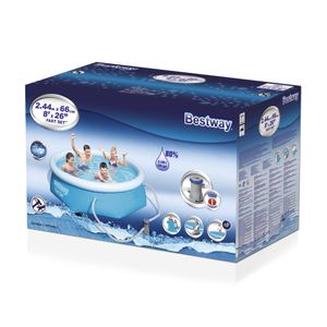 Bestway Fast Set Zwembad set rond 244