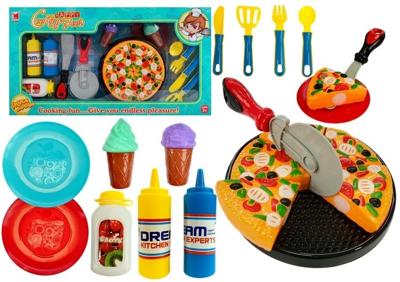 Viking Choice  Speelgoed voor kinderkeuken-  pizza set - 20-delig - Little Chef Pizza