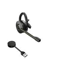 Jabra Engage 55 On Ear headset Telefoon DECT Mono Zwart Volumeregeling, Microfoon uitschakelbaar (mute), Mono, Oorbeugel - thumbnail