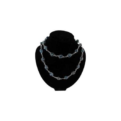 Agaat Blauw Ketting (Gekleurd) Agaat Blauw Ketting (Gekleurd)