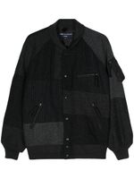 Comme des Garçons Homme veste bomber à empiècements - Gris