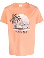 MARANT t-shirt à imprimé graphique - Orange