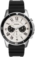 Horlogeband Fossil FS5240 Silicoon Zwart 22mm - thumbnail