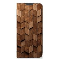 Book Wallet Case voor OPPO A96 | A76 Wooden Cubes - thumbnail