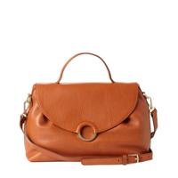 Fred de la Bretoniere leren handtas cognac