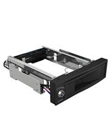 ICY BOX 3,5 inch harde schijven, wissellijst voor 5,25 inch sleuf, stroomschakelaar, slot, hot-swap, status, led, SATA III, zwart