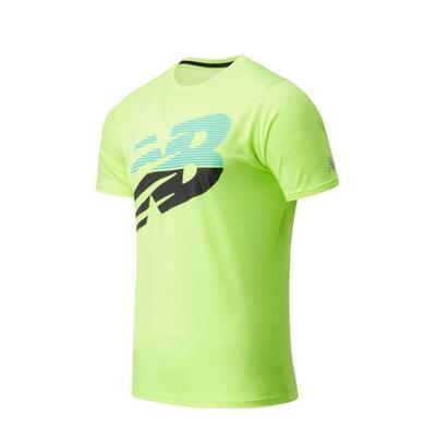 New Balance hardloopshirt Accelerate limegroen New Balance hardloopshirt Accelerate limegroen