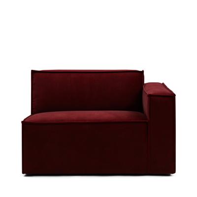 Rivièra Maison Modulaire Bank 'The Jagger' Corner Rechts, Velvet, kleur Vineyard Burgundy