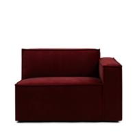 Rivièra Maison Modulaire Bank 'The Jagger' Corner Rechts, Velvet, kleur Vineyard Burgundy