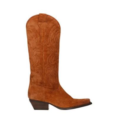 Sacha suède cowboylaarzen cognac