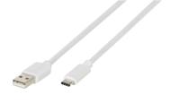 Vivanco USB-kabel USB 2.0 USB-A stekker, USB-C stekker 0.50 m Wit 38755