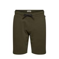 edc Men regular fit sweatshort van biologisch katoen donker kaki
