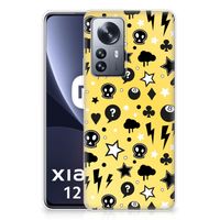 Silicone Back Case Xiaomi 12 Pro Punk Geel