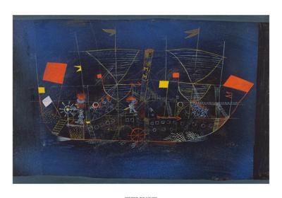 Kunstdruk Paul Klee - Abenteuerschiff 100x70cm Kunstdruk Paul Klee - Abenteuerschiff 100x70cm