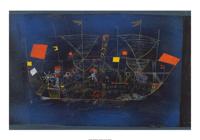 Kunstdruk Paul Klee - Abenteuerschiff 100x70cm