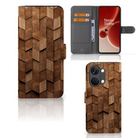 Book Style Case voor OnePlus Nord 3 Wooden Cubes