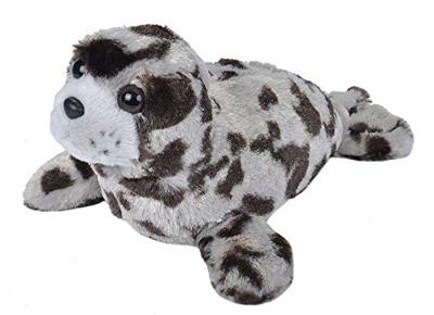 Wild Republic Harbor Seal pluche knuffeldier, knuffeldieren, cadeaus voor kinderen, 20 cm, grijs