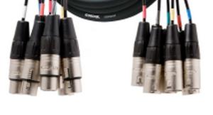 Cordial CML8-0FM5C Intro multikabel 8x XLR male - 8x XLR female 5m