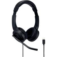 Kensington Over Ear headset Kabel Zwart Noise Cancelling Headset Computer