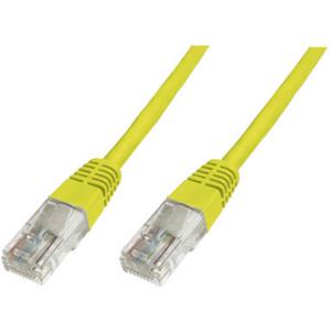 Digitus DK-1511-030/Y RJ45 Netwerkkabel, patchkabel CAT 5e U/UTP 3.00 m Geel 1 stuk(s)