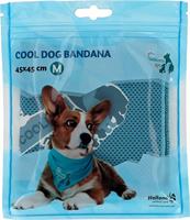CoolPets cooling bandana hond M - Nekomtrek 38 tot 46 cm - Verkoelende bandana hondenhalsband - Verkoeling hond - 70 x 45 x 45 cm - Blauw