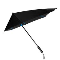 STORMaxi storm paraplu zwart met blauw frame windproof 100 cm - thumbnail