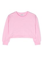 Chiara Ferragni Kids sweat en coton à logo brodé - Rose