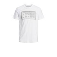 JACK & JONES CORE T-shirt JCOSHAWN van biologisch katoen wit