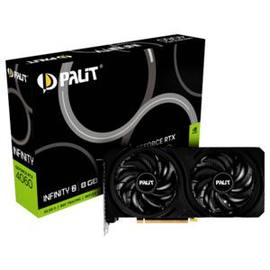 Palit Nvidia GeForce RTX 4060 Videokaart Infinity 8 GB GDDR6-SDRAM PCIe x16 DisplayPort, HDMI NVIDIA G-Sync