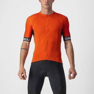 Castelli Entrata VI korte mouw fietsshirt oranje heren XXL