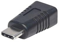Manhattan 354660 USB 3.1 Micro-B vrouwelijk naar type C-stekker adapter (G1) zwart