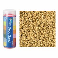 Grof decoratie zand/kiezels goud 500 gram   - - thumbnail