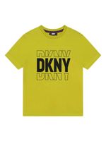 Dkny Kids t-shirt en coton à logo imprimé - Jaune