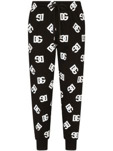 Dolce & Gabbana pantalon de jogging à motif monogrammé - Noir