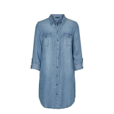 VERO MODA blousejurk VMSILLA blauw VERO MODA blousejurk VMSILLA blauw