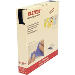 FASTECH® B20-SKL-H-999925 Klittenband Om vast te plakken Hotmelt Haakdeel (l x b) 25 m x 20 mm Zwart 25 m