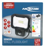 Led Bouwlamp / Buitenlamp met bewegingssensor - 10W - 5000K - IP44 - 500Lm - thumbnail