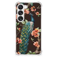 Samsung Galaxy S23 Case Anti-shock Pauw met Bloemen