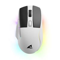 Sharkoon Skiller SGM50W White, Wireless Optical Gaming Mouse, RGB, PBT Button