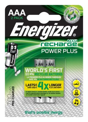 Energizer EN-PWRPL700B2 Oplaadbare Nimh Batterij Aaa 1.2 V Power Plus 700 Mah 2-blister Energizer EN-PWRPL700B2 Oplaadbare Nimh Batterij Aaa 1.2 V Power Plus 700 Mah 2-blister
