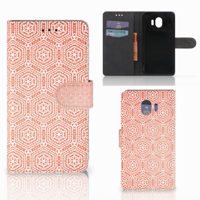 Samsung Galaxy J4 2018 Telefoon Hoesje Pattern Orange