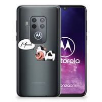 Motorola One Zoom Telefoonhoesje met Naam Cow