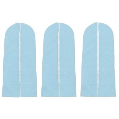 3x Lichtblauwe kledinghoezen 137 x 60 cm
