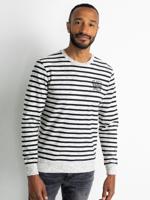 31% korting - Petrol Industries Heren Gestreepte sweater Old Wit - XL