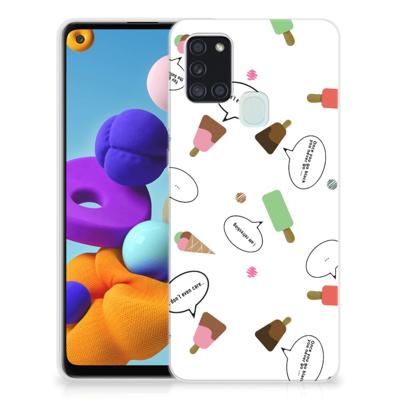 Samsung Galaxy A21s Siliconen Case IJsjes Samsung Galaxy A21s Siliconen Case IJsjes