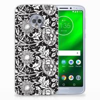 Motorola Moto G6 Plus TPU Case Black Flowers